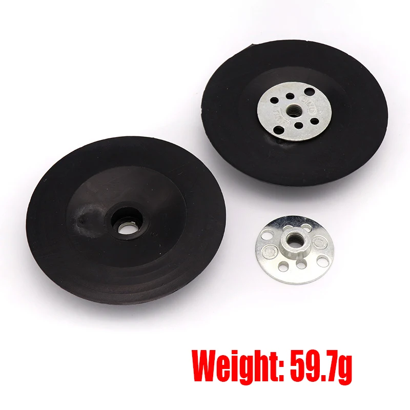 1PCS Rubber Back Pad Round Grinding Disc Sanding Disc For Angle Grinder Sanding Sander 4 Inch 100MM Sandpaper Backing Pad