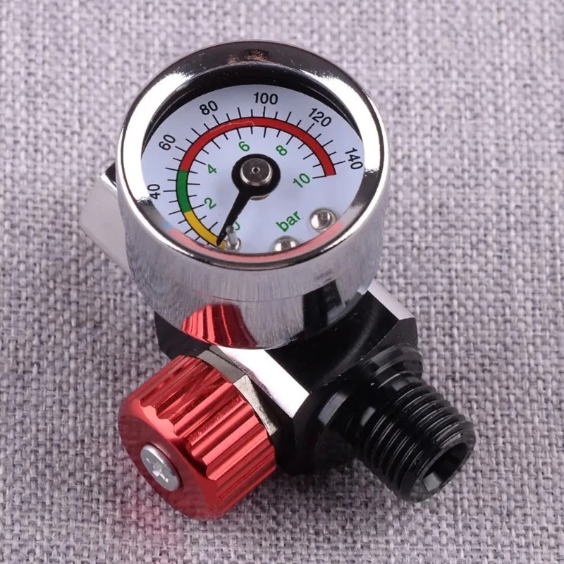 

1pcs Car Air Regulator Pressure Gauge Tool fit for Devilbiss Iwata 0-140 PSI new
