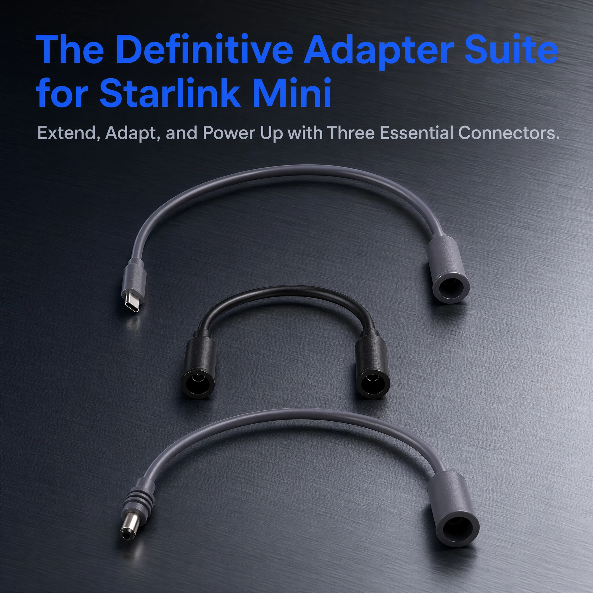 For Starlink Mini DC to DC/Type-C Waterproof Extension Cable 0.2/0.3m, Power Converter Adapter, Female to Female/Male Plug
