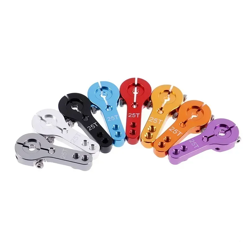 NEEBRC Aluminum Alloy 25T M3 Steering Servo Arm for RC Car Crawler Boat Robot MN TRX4M Wltoys 12kg 2kg 23kg 21g 7kg Servo Parts
