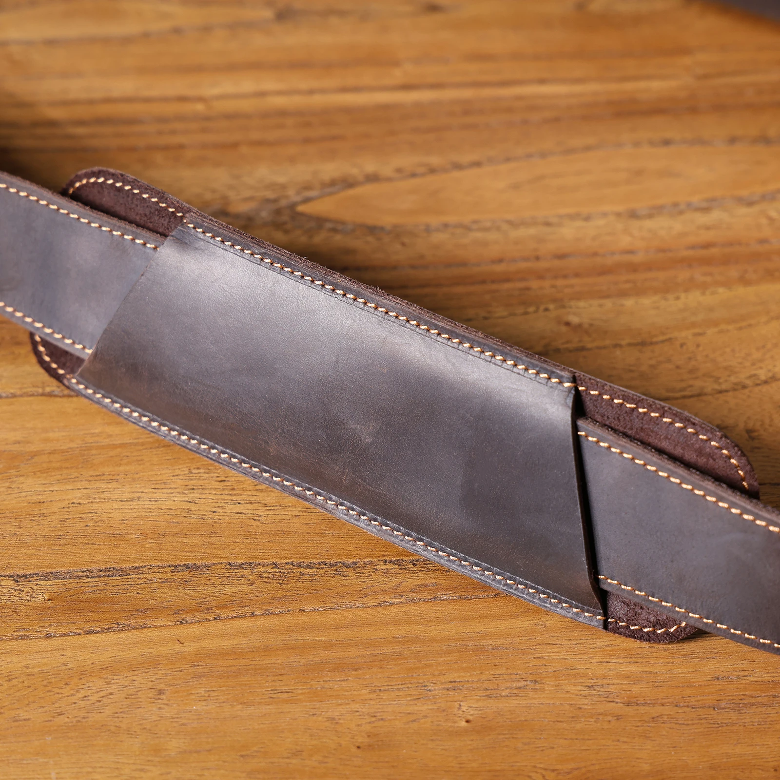 Vintage Echtleder Herren-Aktentasche 14" Laptop-Tasche Crazy Horse Leder Messenger-Handtasche Rindsleder Geschenkidee für Männer – Detail 15