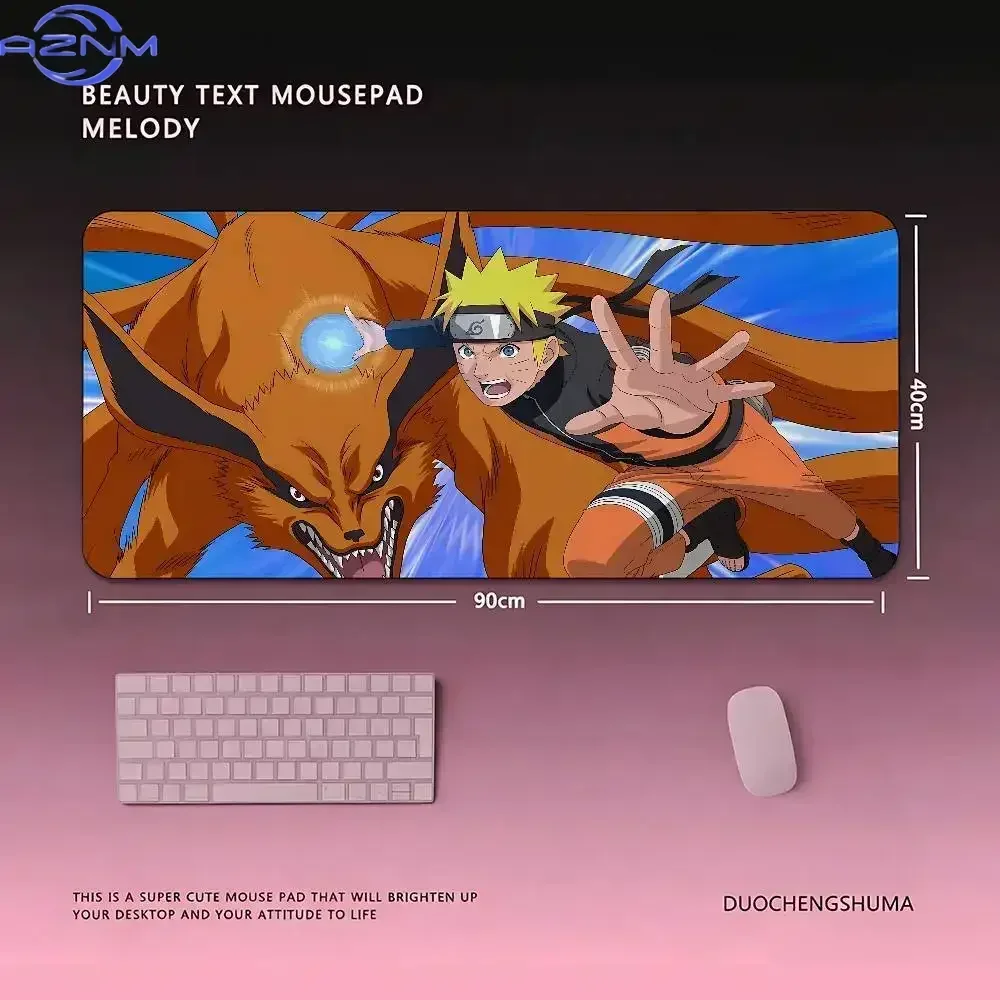 Anime Ninja Beast Fight Art Mouse Pad, Rubber Non-Slip Base, Smooth Surface for Gaming and Office Desktop Computer Accessories