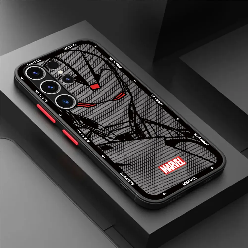 Luxury Marvel Spider Man Case for Samsung Galaxy A72 A22 A54 A34 A24 A14 A33 A73 A23 A52 5G A32 A13 A53 Luxury Soft Capa Cover