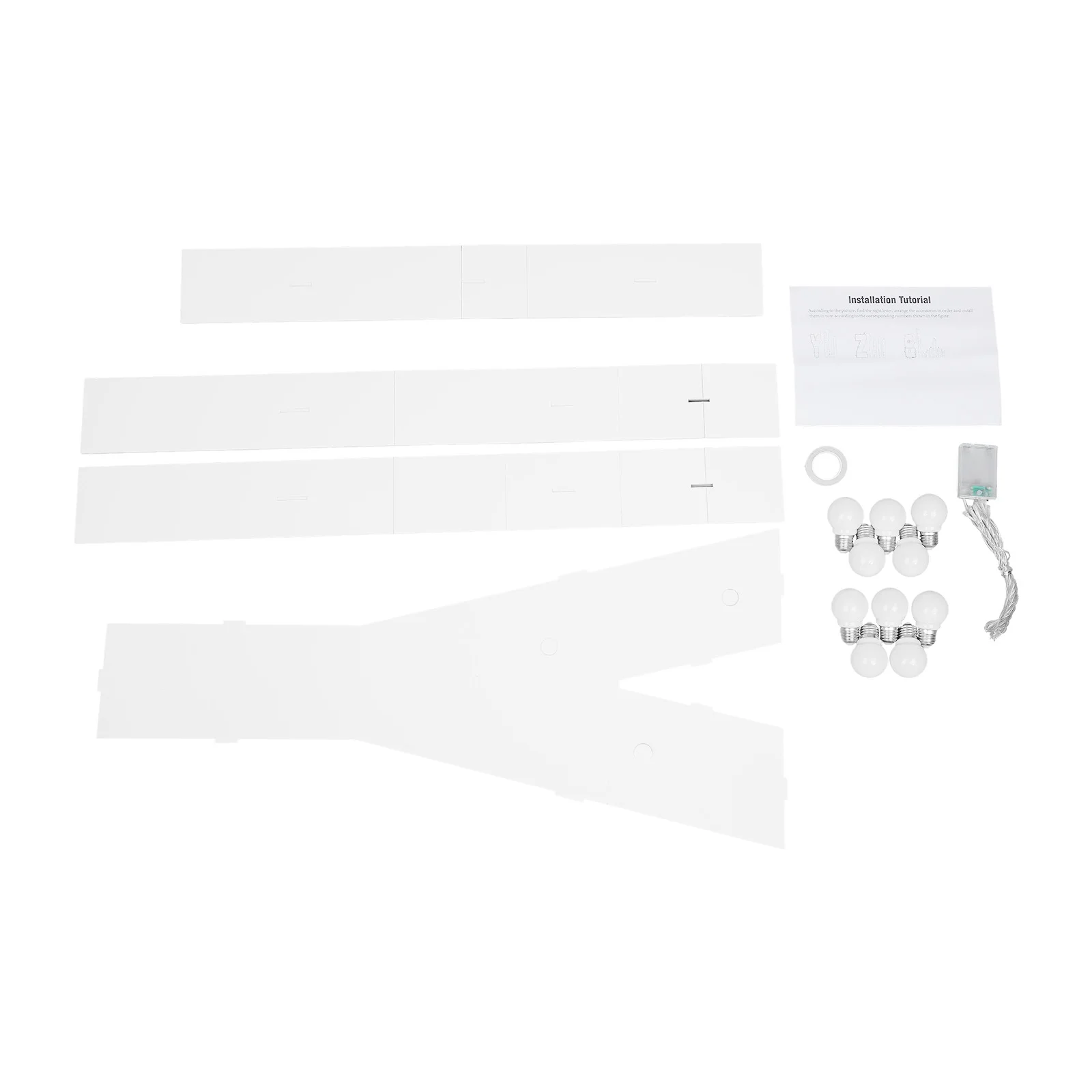 Große 36-Zoll Leuchtbuchstaben mit Warmem LED-Licht, Freistehende KT-Board-Schilder für Hochzeiten, Partys, Heimdekoration, Batteriebetrieben (Y/Q) – Detail 2