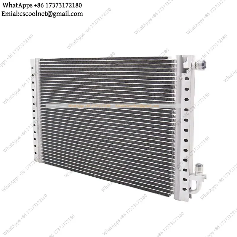 k06 Heavy-Duty Aluminum AC Condenser 14x23x20 Universal Fit for Trucks Excavators Parallel Flow Cooling System