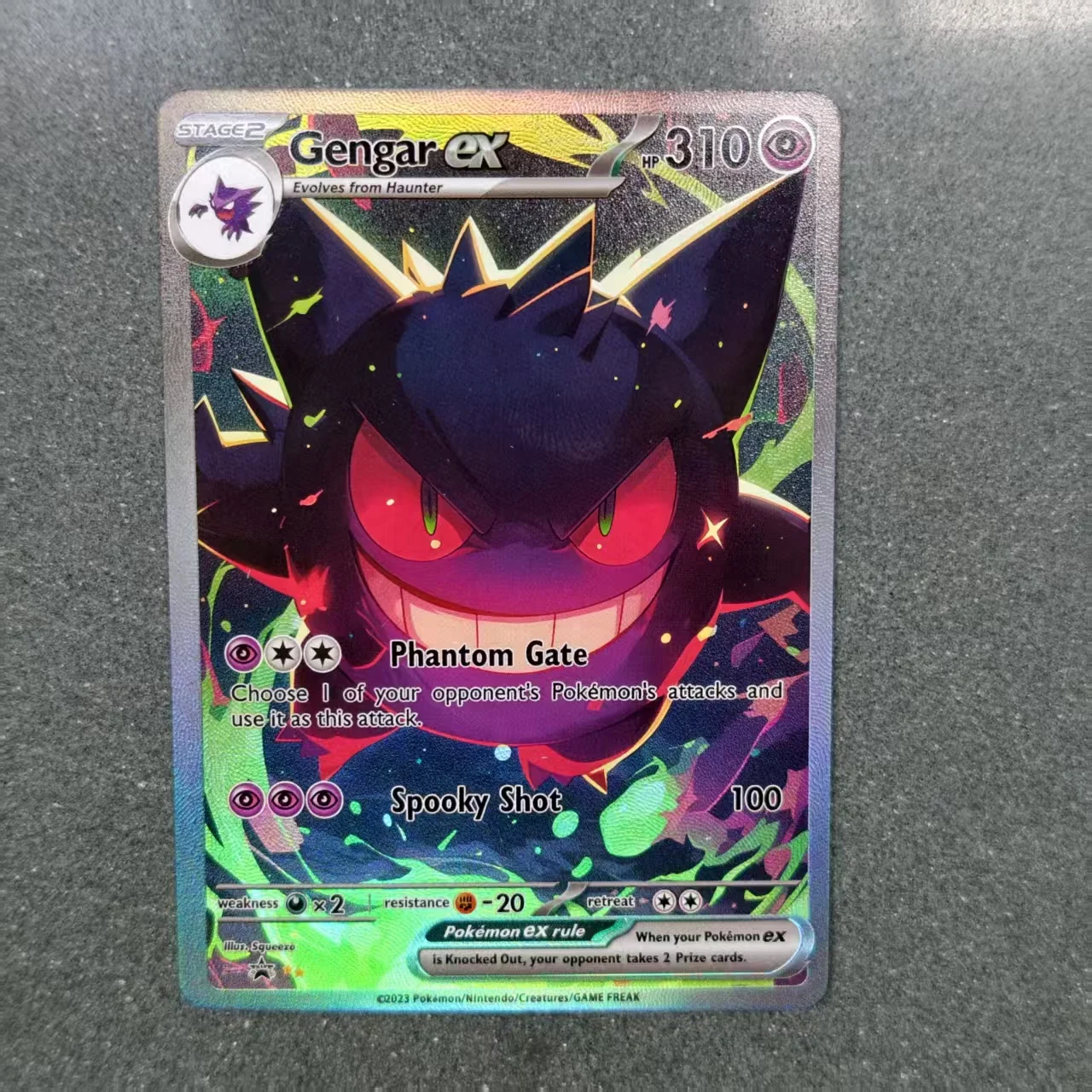 DIY Self Made TCG Collection Card English Charizard EX Gengar Lucario Darkrai Holo Foil Texture Game Anime Card Gift Toy