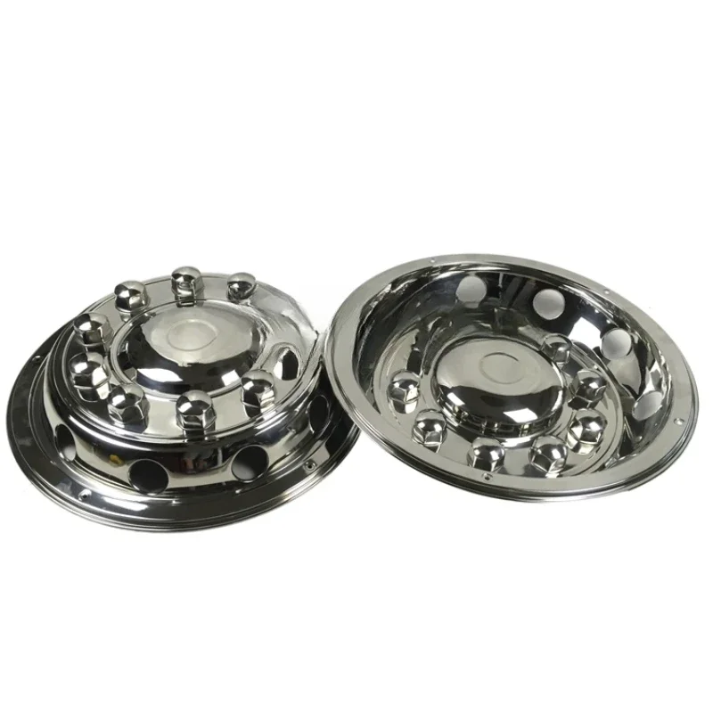 

New 10 hole hubcap wheel cover 22.5 inch luxury all-inclusive bus van stainless steel modified car accessories