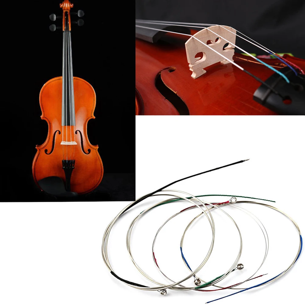 

1 Set Of Fine Metal Viola Strings Practical Design Professional Replacement Parts For Musical Instruments Accessory