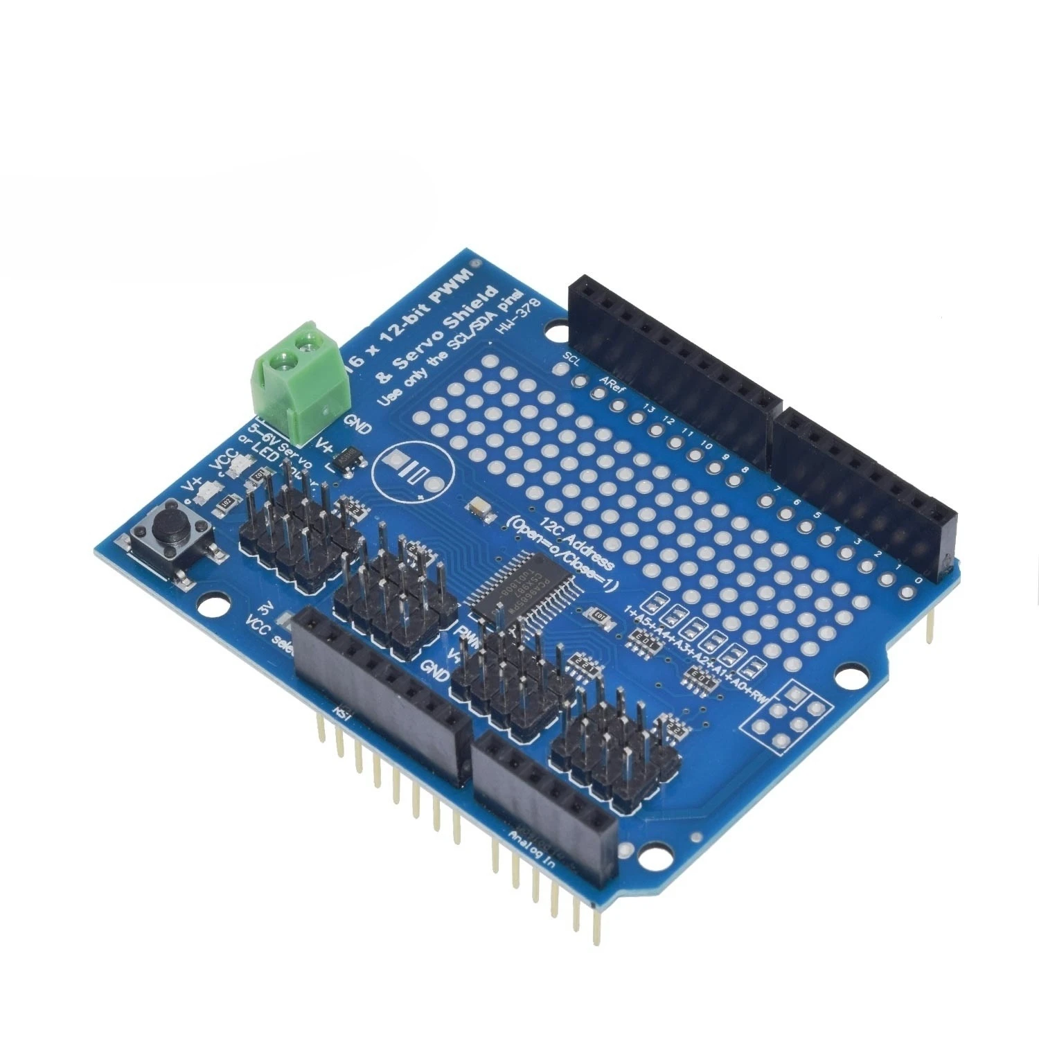 1/2/5pcs Motor/Stepper/Servo/Robot Shield for Arduino I2C v2 Kit w/ PWM Driver Board