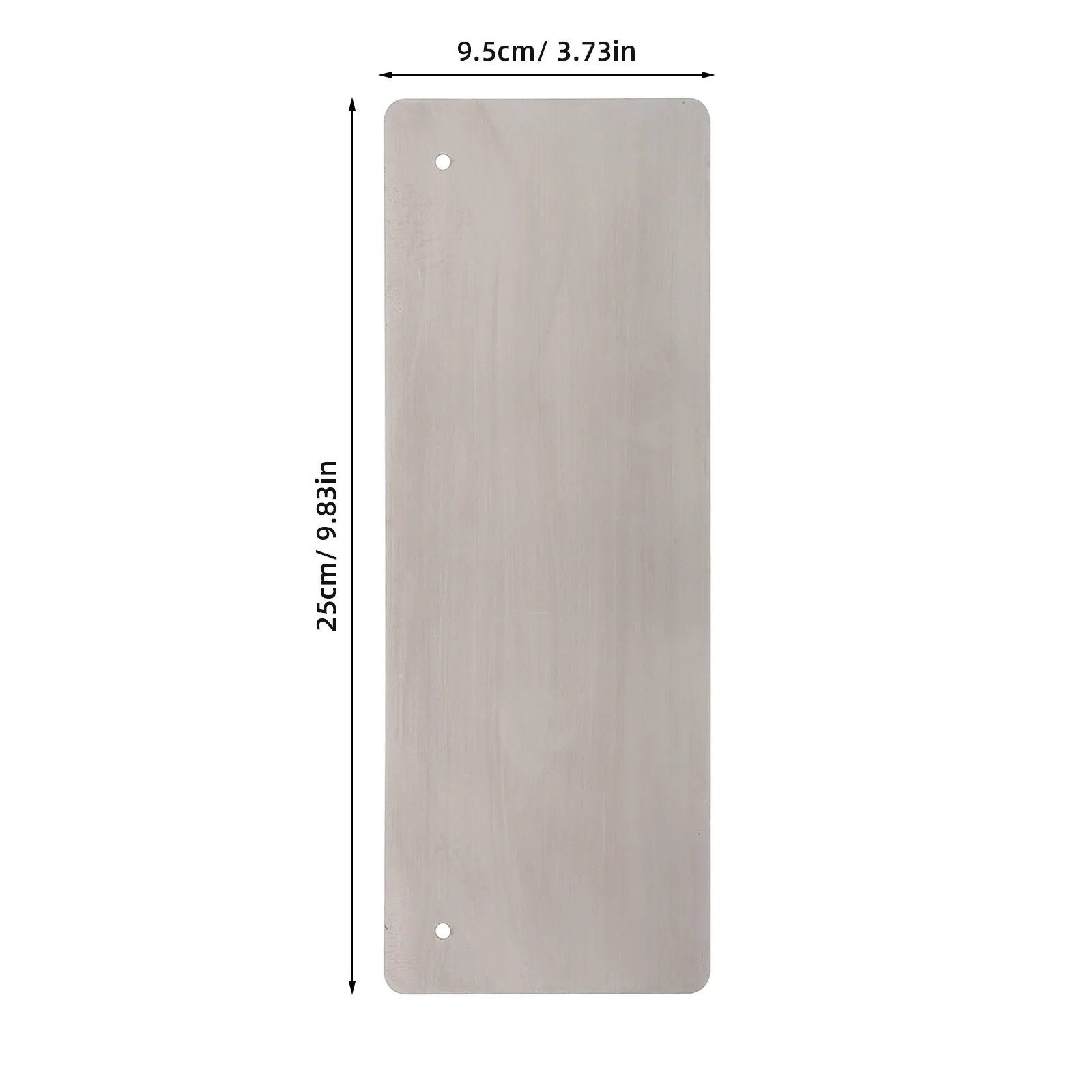 2Pcs Stainless Steel Blank Engraving Name Plates 9.84x3.74in Metal Plaques for Engraving Office Home Restaurant Door Signs