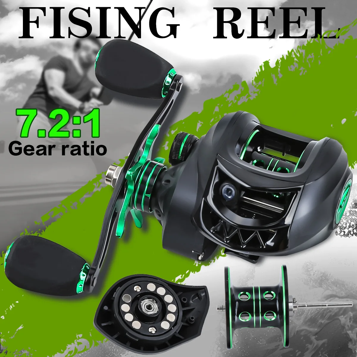 mulinello-dw135-a-forma-di-goccia-nero-e-verde-nuovo-modello-migliorato-realizzato-con-materiali-in-nylon-e-lega-di-alluminio-attrezzatura-da-pesca