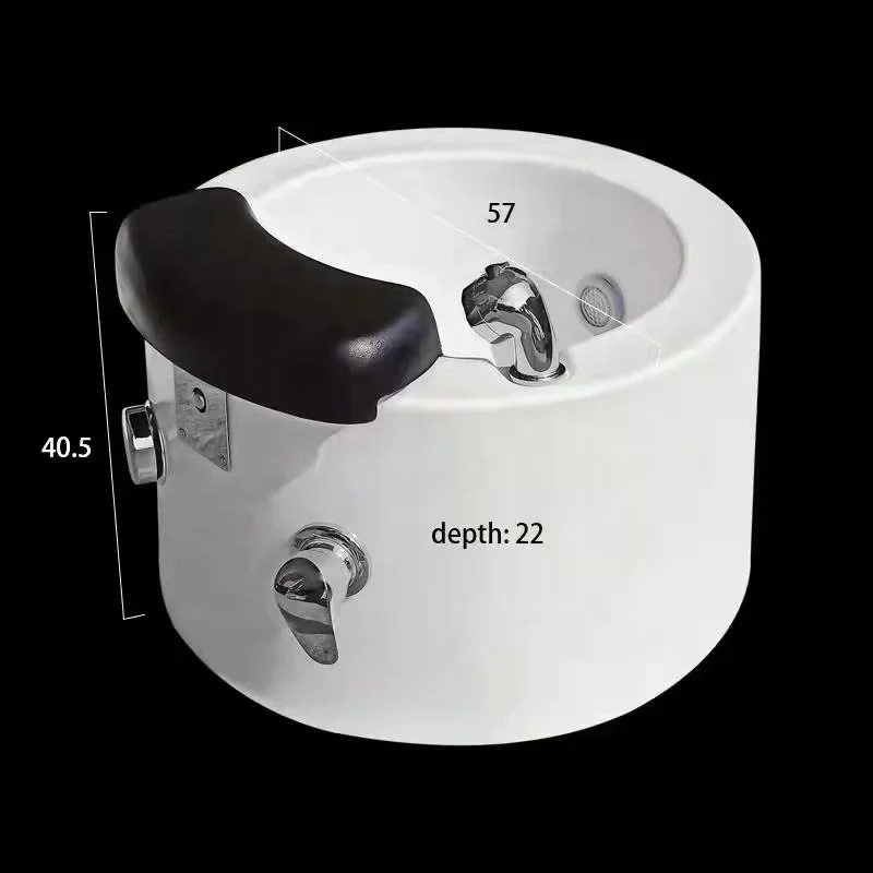 Professional Salon Furniture Hight Quality Durable Pedicure Bowl Sink Bathtub No Plumbing with Spa Massage