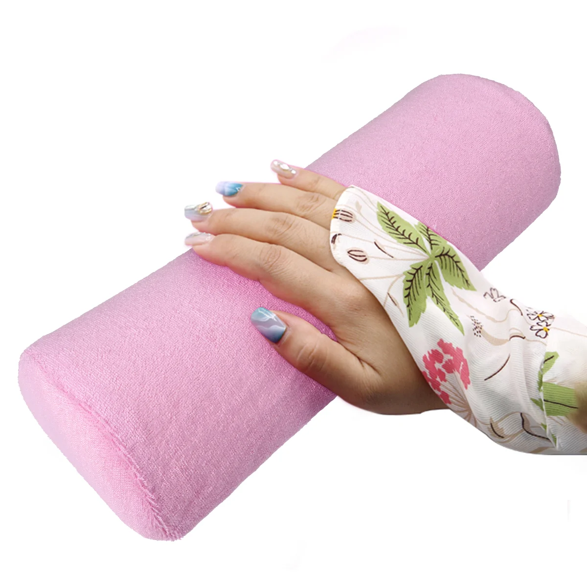 Almohada para uñas, reposabrazos de mano, equipo de manicura, almohadilla para el cuidado, cojín, toalla rosa, soporte para herramientas Miss