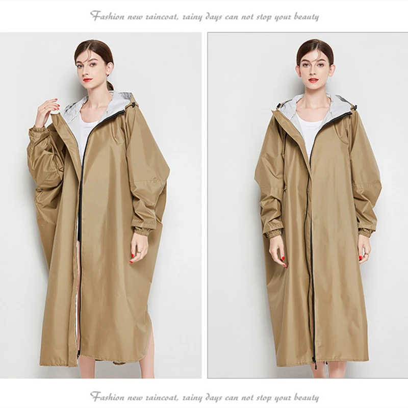 Women Breathable Raincoat Thickened Raincoat Big Rain Coat Poncho Ladies Waterproof Cloak Raincoats Adults Bicycle Rainwear