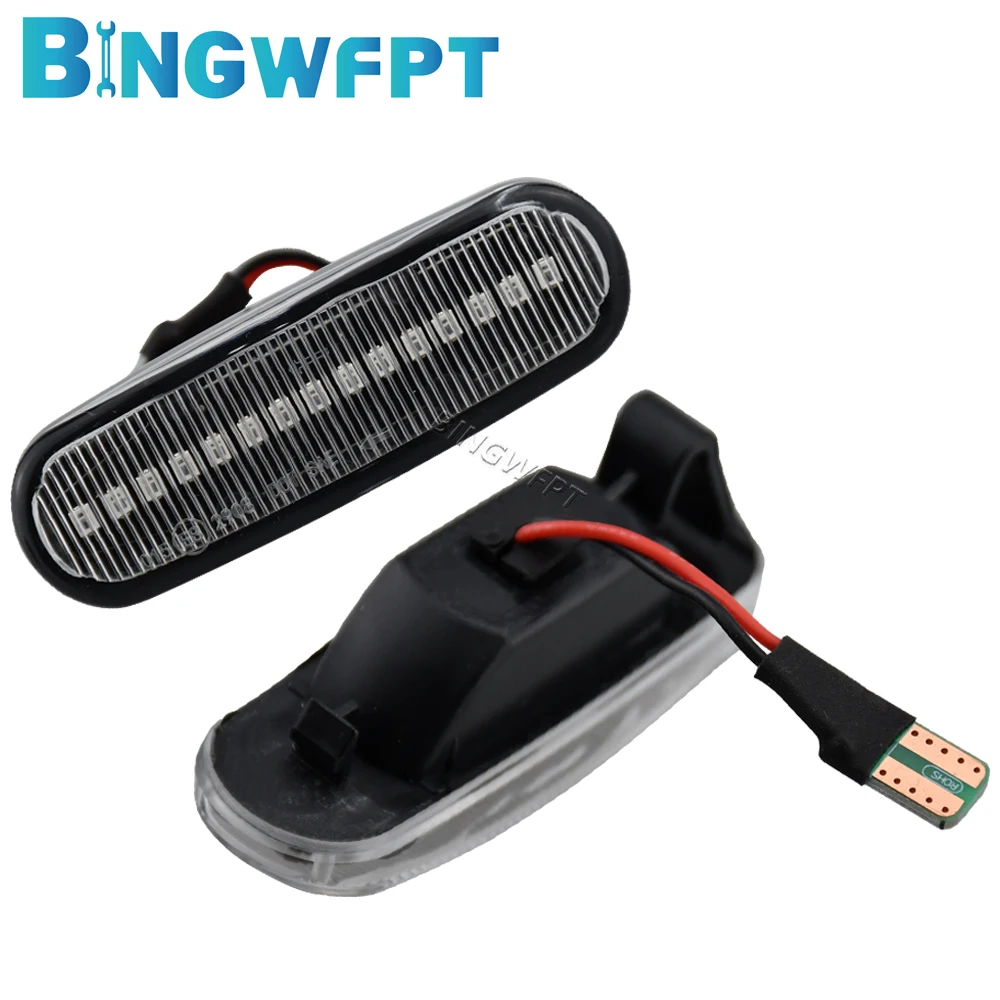 1 par para fiat panda punto evo stilo qubo para peugeot citroen lancia musa 350 dinâmico led luz marcador lateral lâmpada de sinal volta