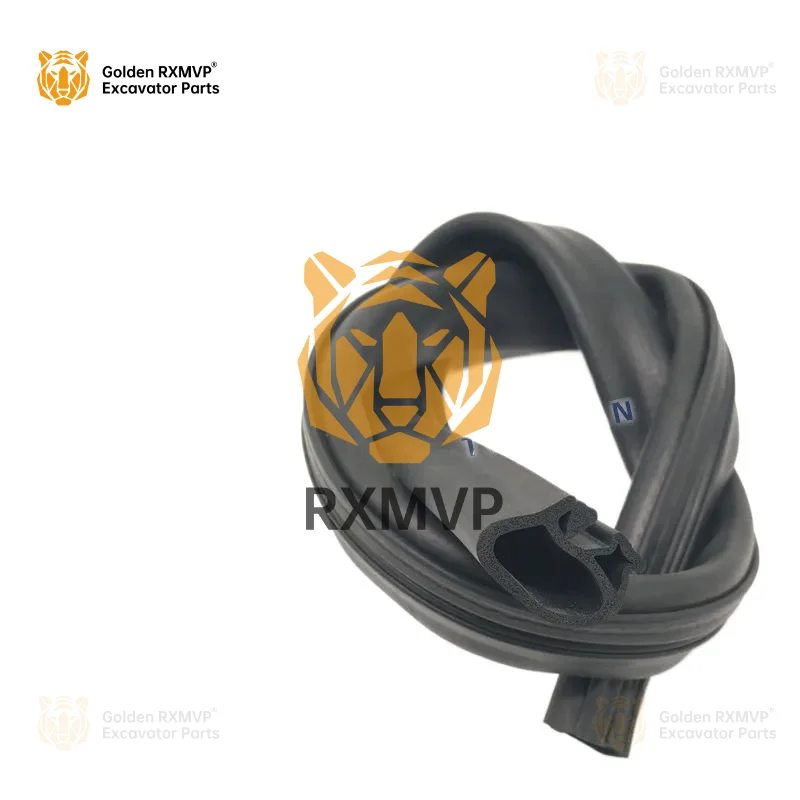 For Caterpillar E320C DFront windscreen Lower gear middle glass sealant strip/Waterproof tape Excavator