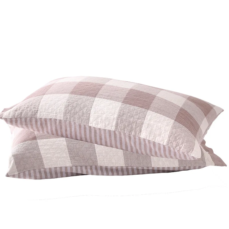 2 Pieces Adult Children Household Cotton Gauze Pillowcase Pillow Cover Fixed Not Falling Lace Couple Pillow Case Home Decor