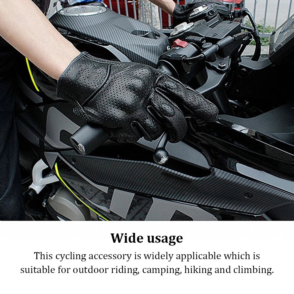 1 Paar Leder Touchscreen Handschuh Universal verstellbare Handschuhe Mehrzweck Motorrad Radsport Sports chutz zum Wandern