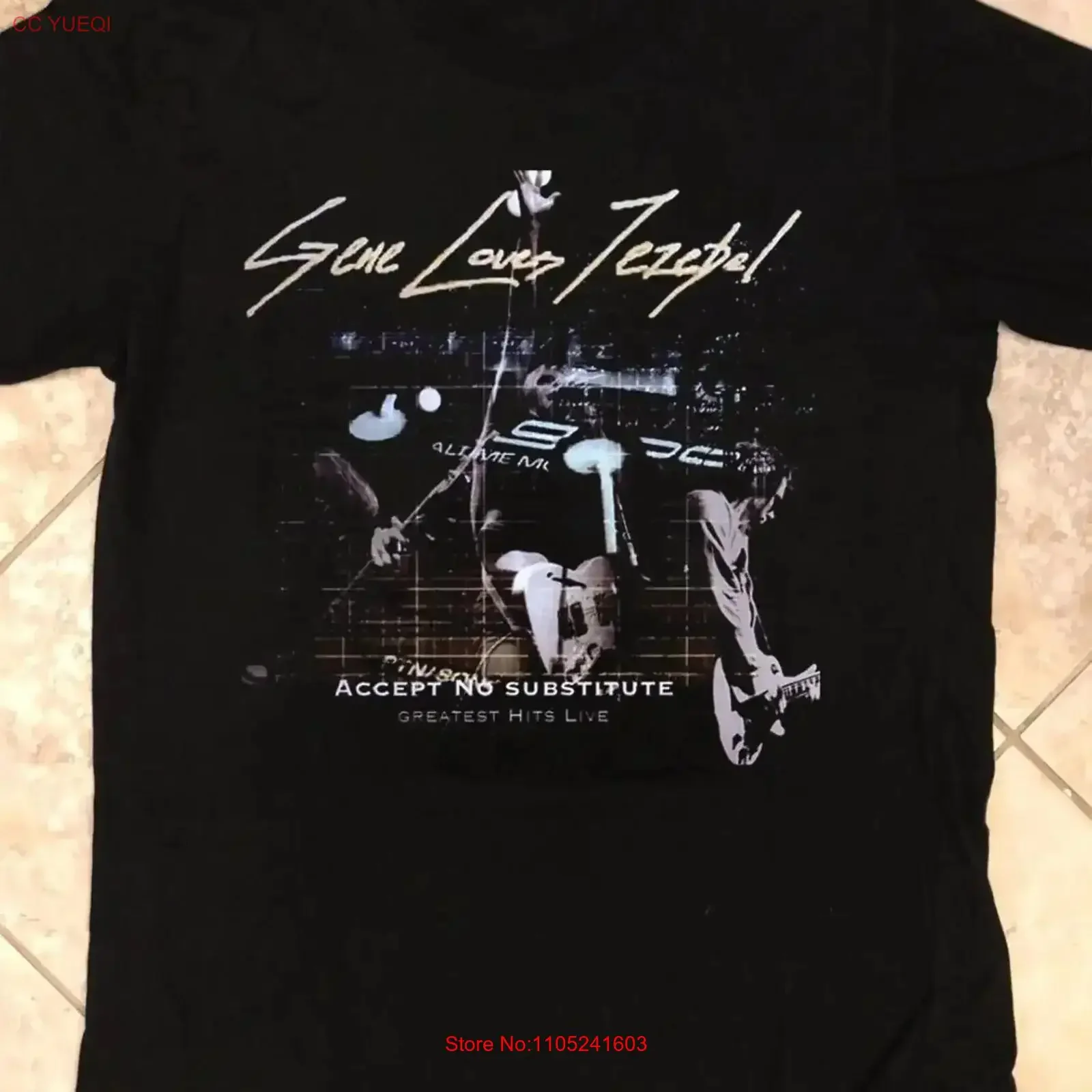 Gene Loves Jezebel Accept No Substitute T Shirt Cotton BL2 459 vintage Washed Casual Stylish Versatile graphic designer clothes