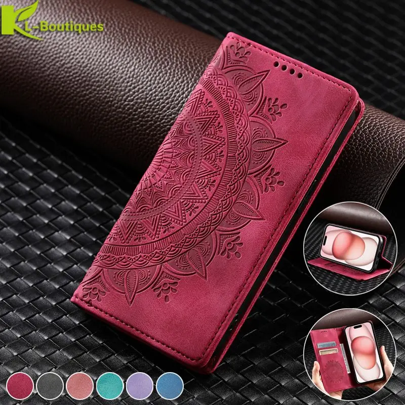 Magnet Case For Motorola Moto G67 Power Case Mandala Leather Cover for Moto G67 Power Etui Motorola MotoG57 G57Power Phone Cases