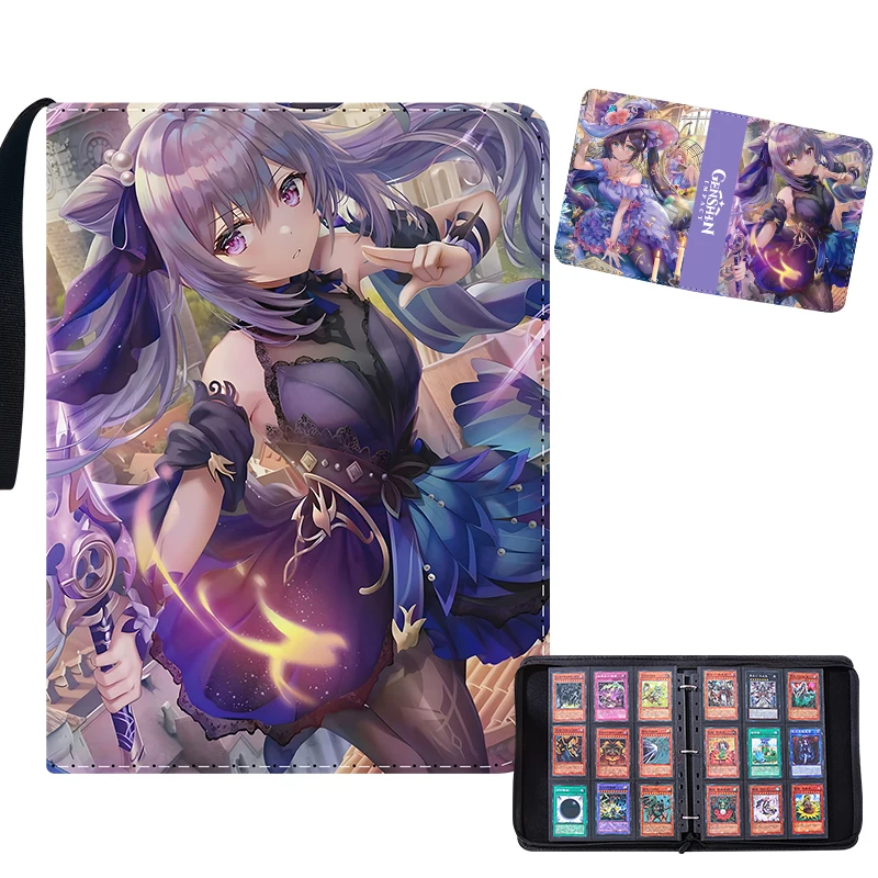 Genshin Impact Animation بطاقة ذات سعة كبيرة أربعة تسعة قصر فاخر بسحاب حقيبة بيك اب بطاقة بطاقة مجموعة الأطفال #2
