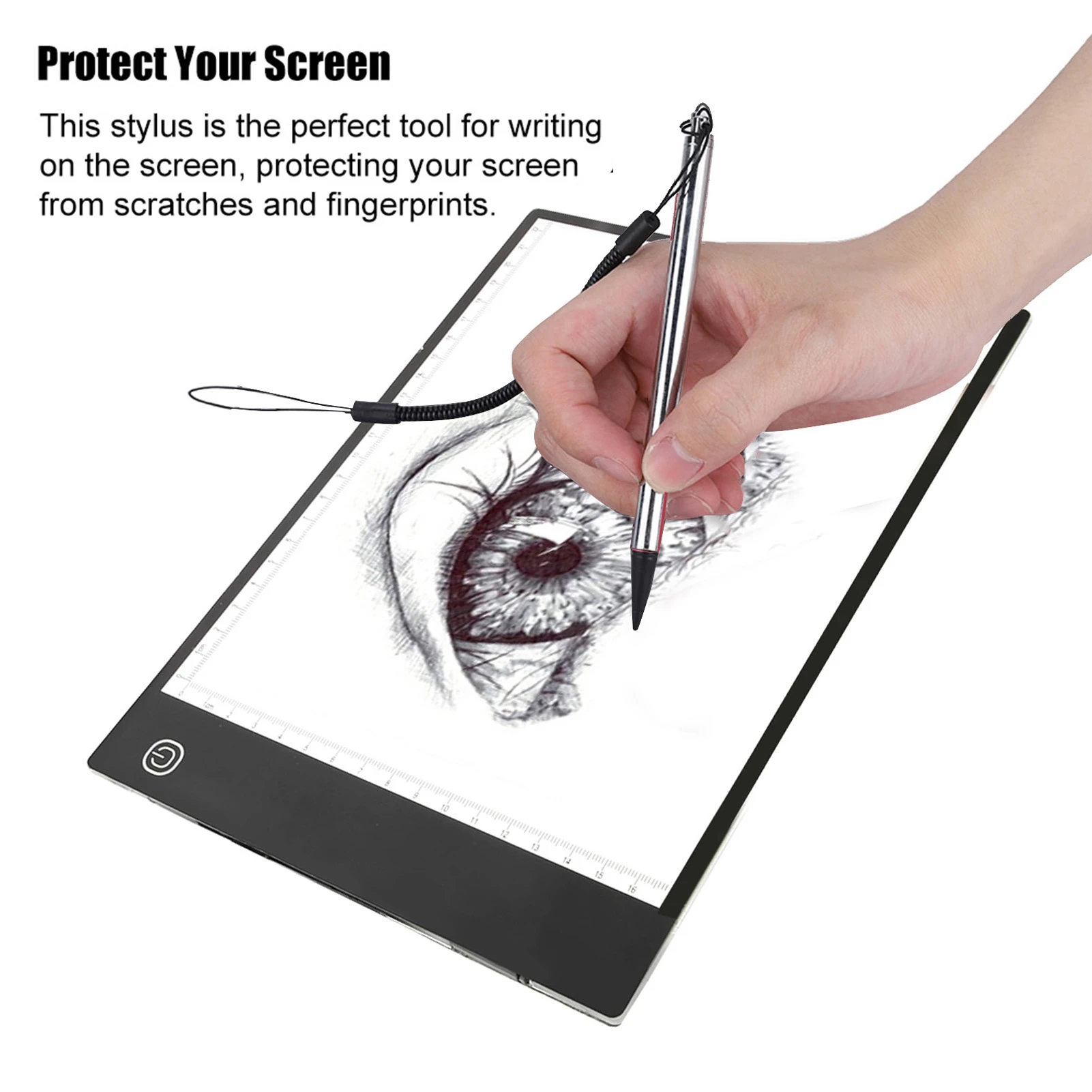 

Резистивная ручка для рисования сенсорного экрана с пружинной веревкой для POS PDA Navigator Резистивная сенсорная ручка Сенсорная ручка для экрана Сенсорная ручка