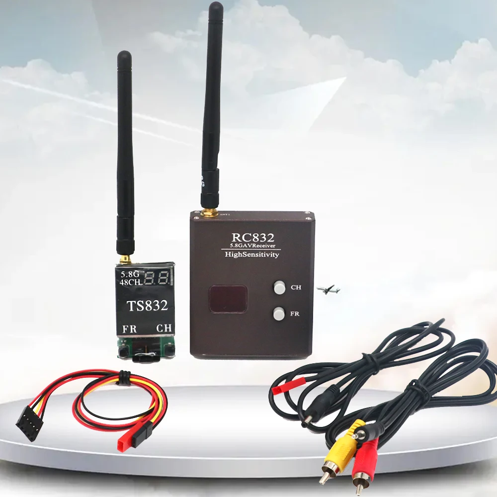 TS832 & RC832/RC832H V3.0 Transmitter Recevier Wireless Audio Video Transmission System 48Ch 5.8G 600mW