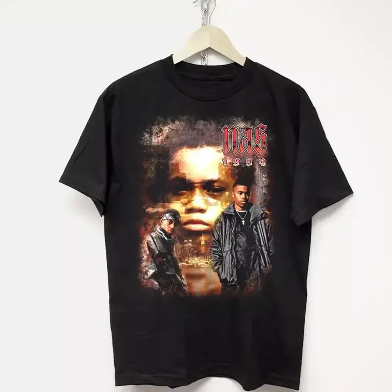 Nas T Shirt Rap Hip Hop Tee 90 Size S 5Xl Cotton Short Sleeve
