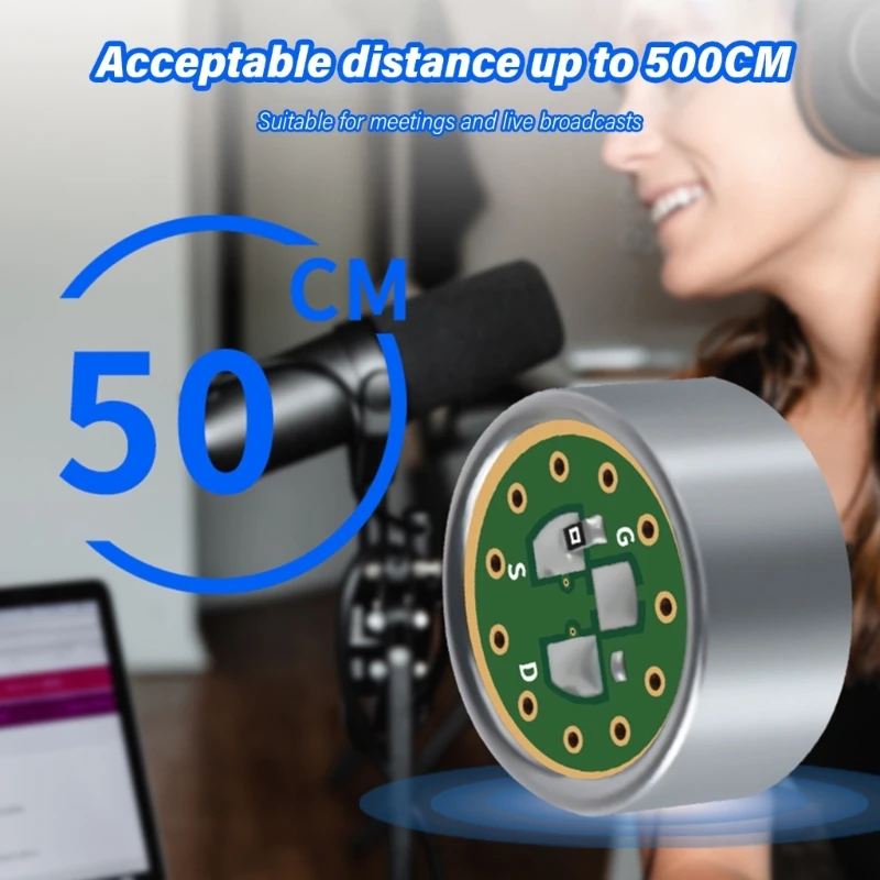 Professional 14mm Unidirectional Microphone Cores Electret Condenser Mic for Clear Conference Recording Performances