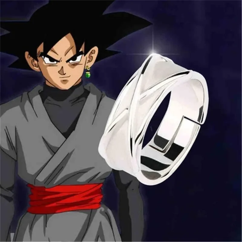 Anime Dragon Ball Z Black Goku Rings Dark Zamasu Figures Accessories Adjustable Ring for Men Women Jewelry Gifts Cosplay 2023