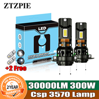ZTZPIE Top 6500K 300W 30000LM H7 H11 H4 6005Hb3 9006 Hb4 1:1 Led Headlight Bulb Car Fog Light 12V Canbus  Auto Headlamp