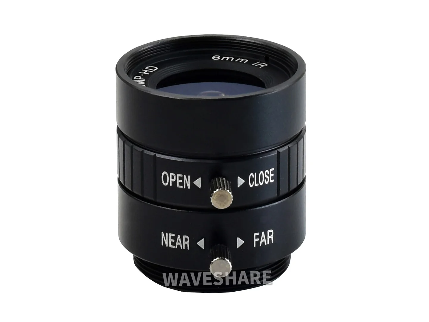 6mm Wide Angle Lens for Raspberry Pi HQ Camera | 63° FOV | F1.2 Aperture | CS-Mount | Low Distortion | 0.2m Minimum Focus