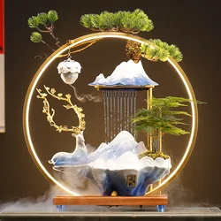 Chinese water charm decoration creative circulating water home decoration desktop housewarming opening gift box