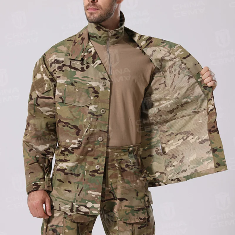 Outdoor Camo Thin Jacket Men Paintball Work Combat Tactical Coats Hiking Clothing Training Camouflage Frog Tactical Shirt Jacket
