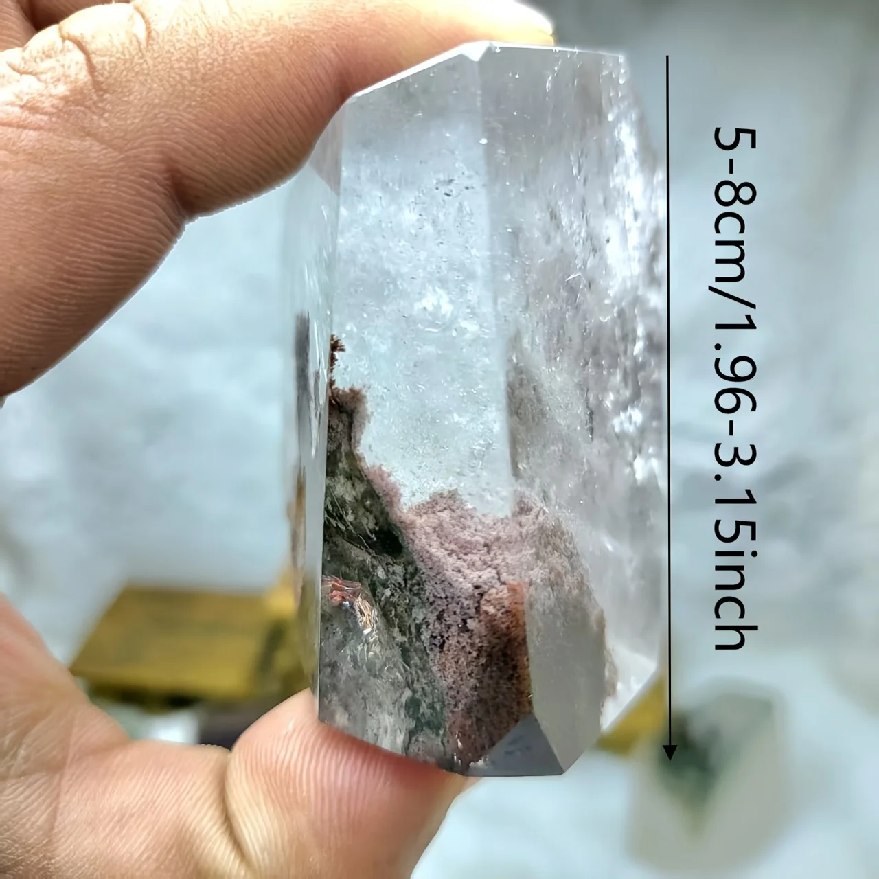 Natural Assorted Garden Crystal Phantom Quartz Soothing Crystal Decorative for Home Office or Bedroom Decor Geological Gifts view 5