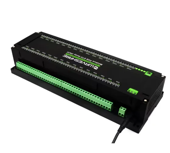 Modbus POE ETH Relay 30CH Waveshare RTU Modbus TCP Protocol PoE Port With Various Isolation Protection Circuits