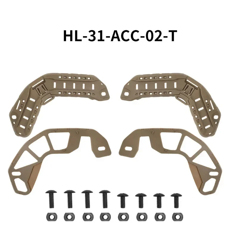 Tactical Upgrade Accessories for WoSporT FAST High Cut Helmet Rail System Compatible with HL-31/32 Outdoor Helmets