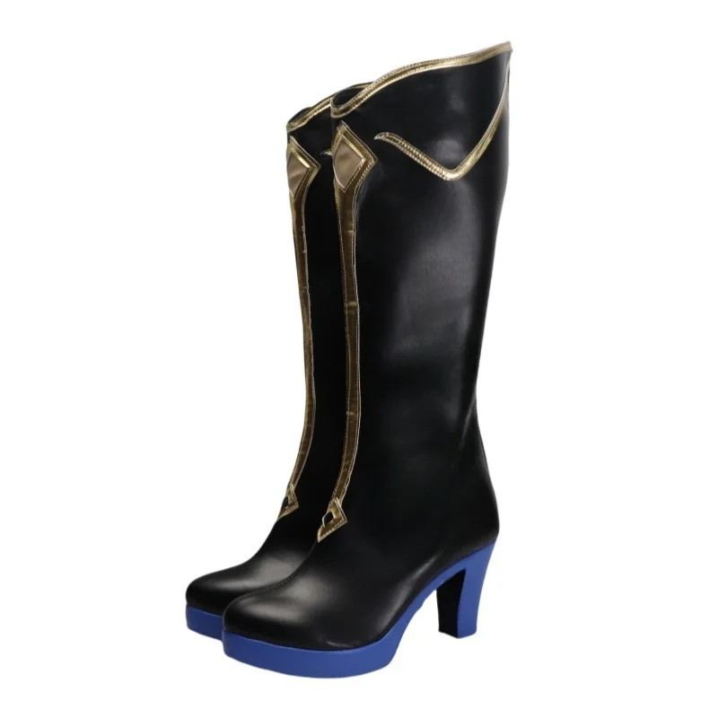 Game Genshin Impact Fanart Abyss Lumine Princess Cosplay Shoes Boots Exclusive Traveler Lumine&Aether Halloween Anime Shoes