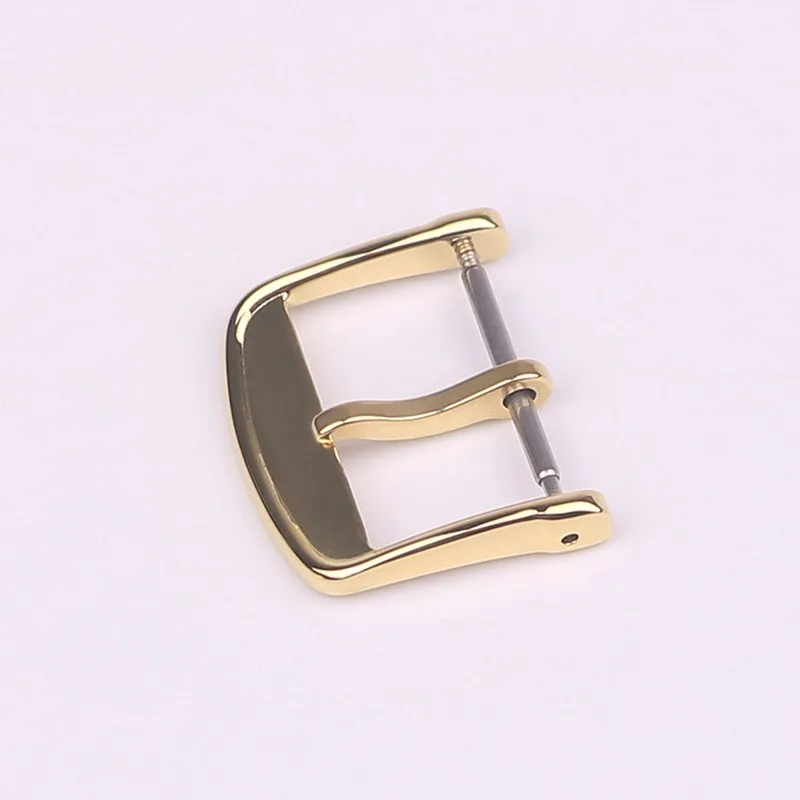 XIANERSHANG Custom Lon-gines Watch Clasp 18MM 16MM 14MM 12MM 10MM Convex Logo Belt Buckle Polished Stainless Steel Pin Buckle