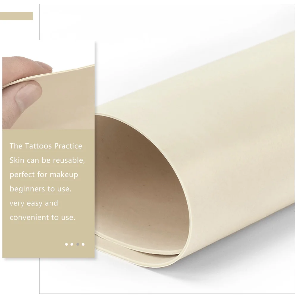 

5Pcs Silicone Tattoo Practice Double-Sided Reusable Makeup Training Boards Tattoo Supplies Practice Skin