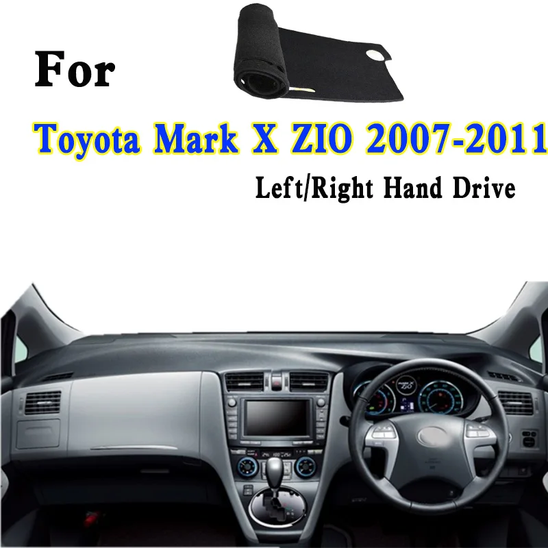 For 2007-11 Toyota Mark X ZIO ANA10 350G 250G 240G Car-Styling Dashmat Dashboard Cover Instrument Panel Protective Pad Dash Mat