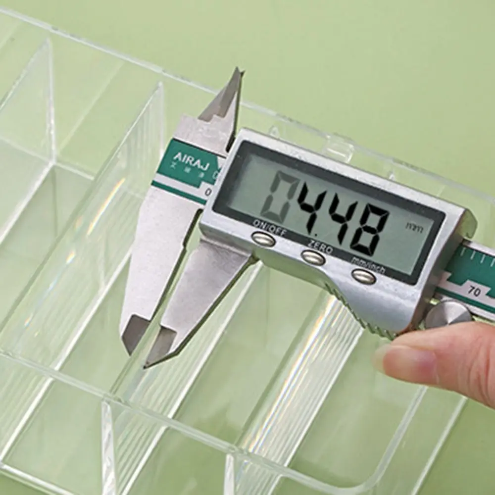 

Portable Compartment Storage Box Transparent Multi-functional Stationery Finishing Box Dustproof Plastic Sticky Note Sorting Box