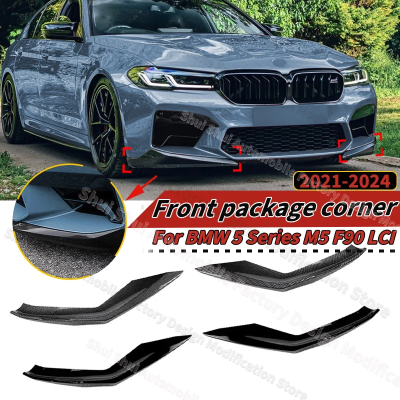 

For BMW M5 F90 LCI 2021 2022 2023 2024 Car Front Bumper Package Corner Body Kits Guard Body Kit Cover Tuning External Decoration