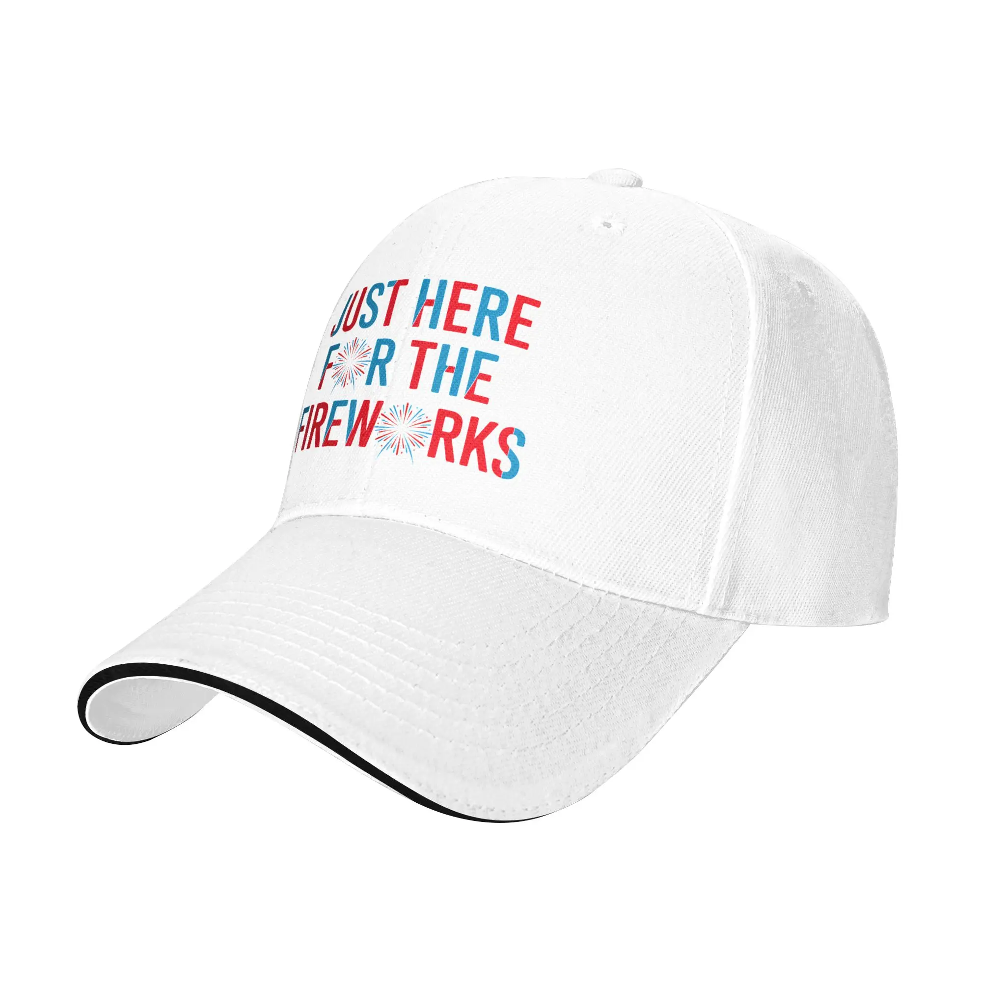 Just Here For The 4th Of July Casual Baseball Cap Summer  Trucker Hat Sun Visor Hip Hop Hats y2k Baseball Caps