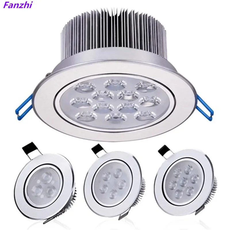 

Home Round Dimming Downlight, High Power LED Recessed Spotlight, Ceiling 3W / 6W 10W 14W 18W 24W 36W, 110v