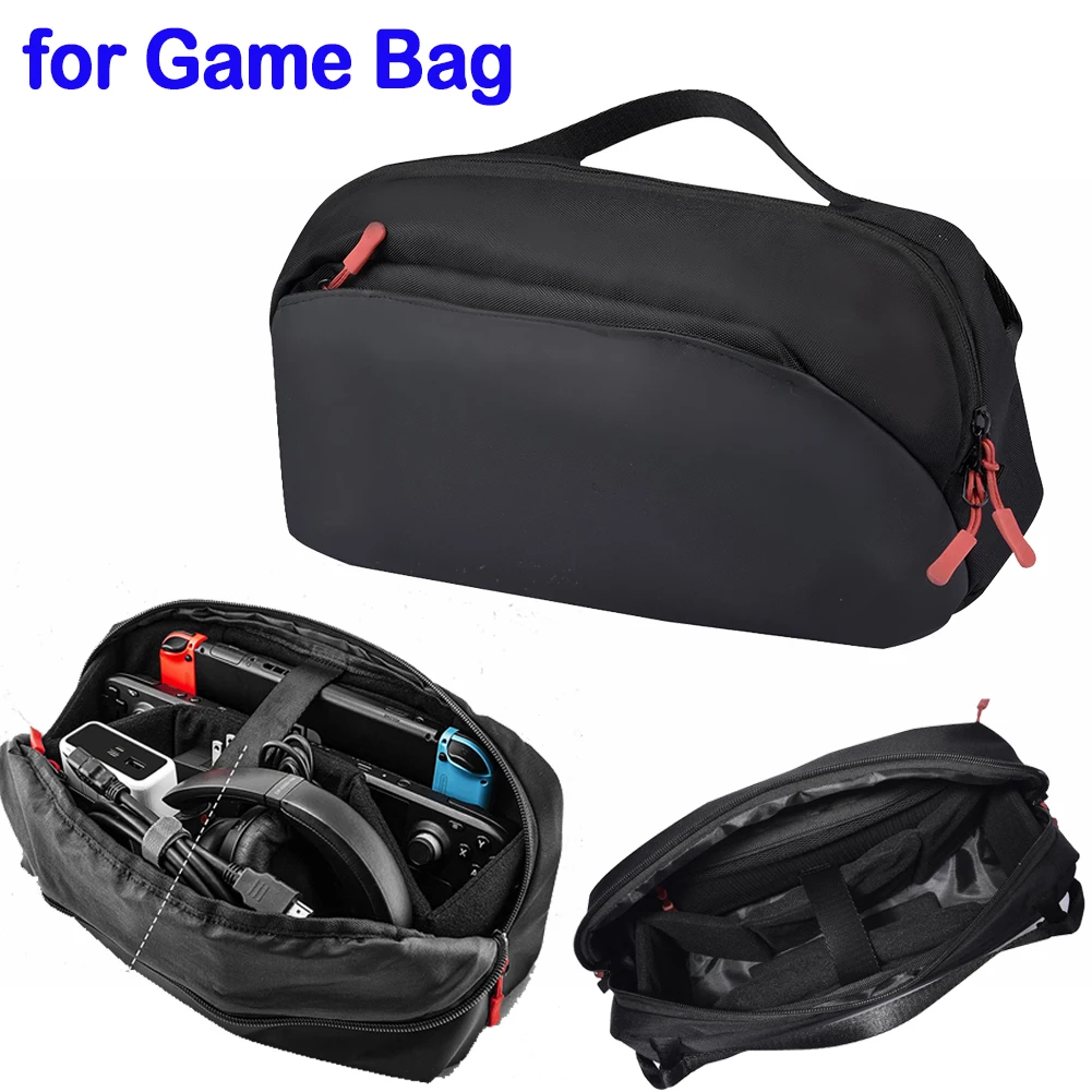 Game Console Storage Bag 900D Oxford Cloth Protective Cover Bag Double Zipper Large-capacity Scratchproof for Steam Deck Switch