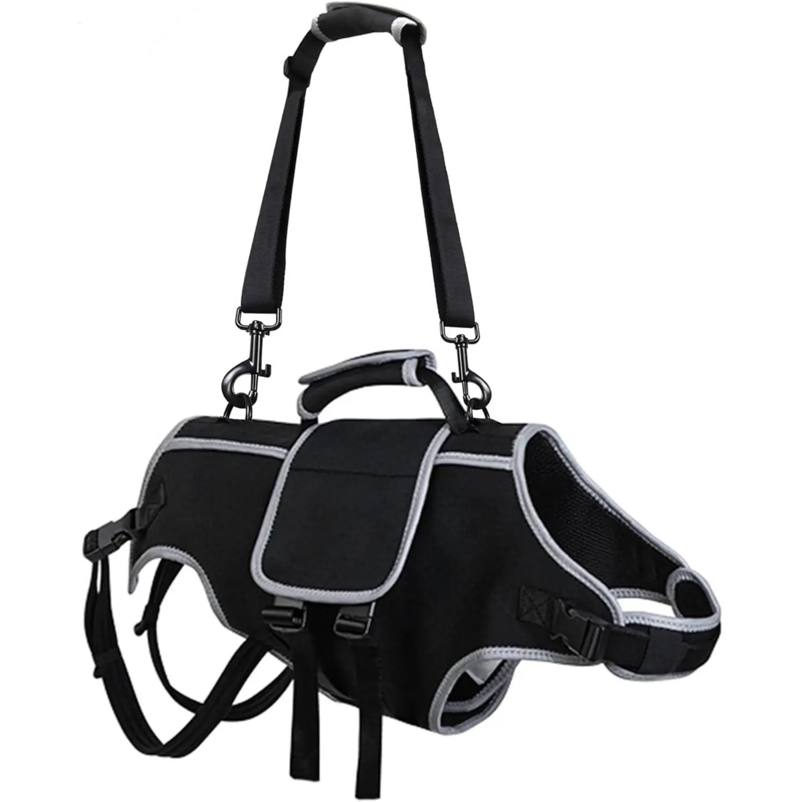 Dog Rehabilitation Harness with Top Handle and Lifting Strap for Standing Walking Climbing Support and Care Routines