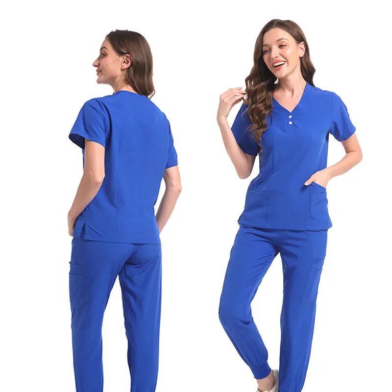 Uniformes médicos, camiseta, conjunto de batas para mujer, farmacia, monos de enfermería para mujer, salón de belleza, ropa de trabajo para enfermería para Hospital