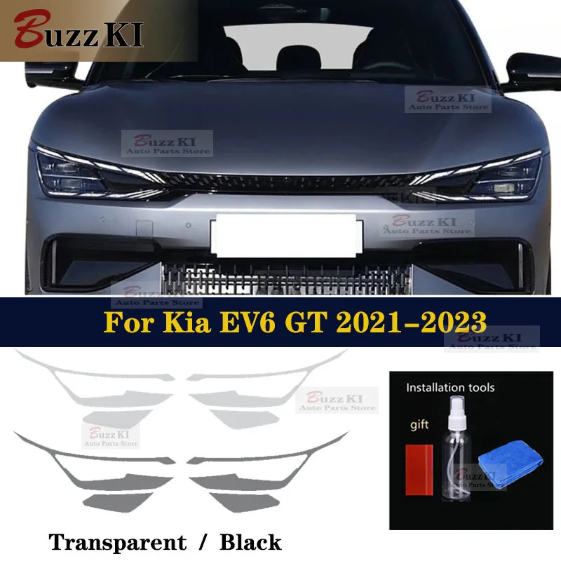 

For Kia EV6 GT 2021-2023 Car Exterior Headlight Anti-scratch TPU PPF Protective Film Smoked Clear Repair Accessories Reflt Film