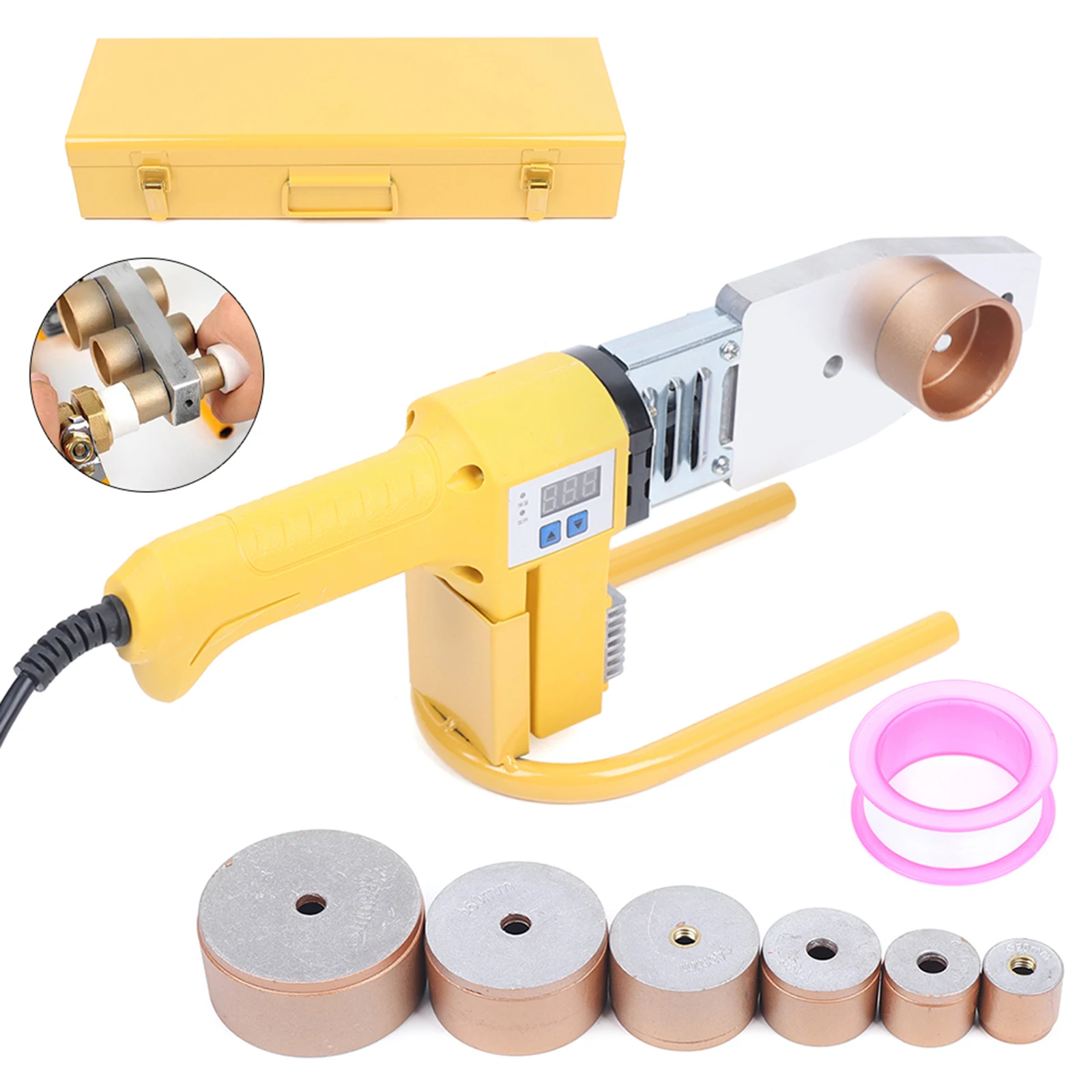 800W Performance Water Pipe Welding Machine LED Temperature Display pipes Connection Welding Tools